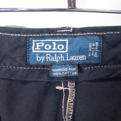 [メンズW33] 90〜00年代 Polo by Ralph Lauren/ポロバイラルフローレン チノパン HAMMOND PANT 黒染め