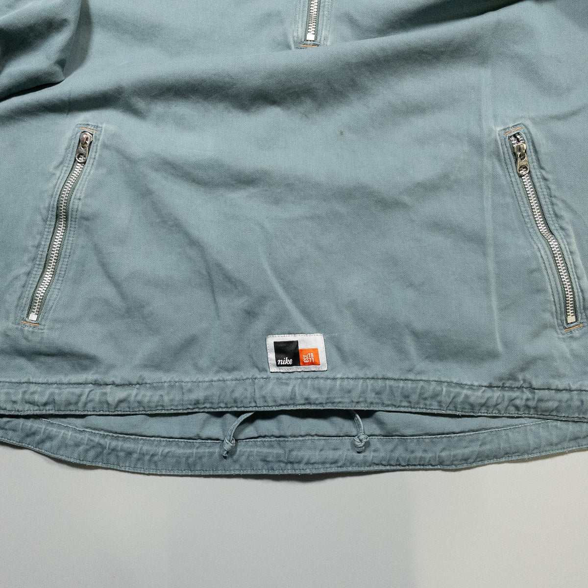 [メンズL] 90〜00年代 Nike/ナイキ ハーフジップ フーデッド アノラック