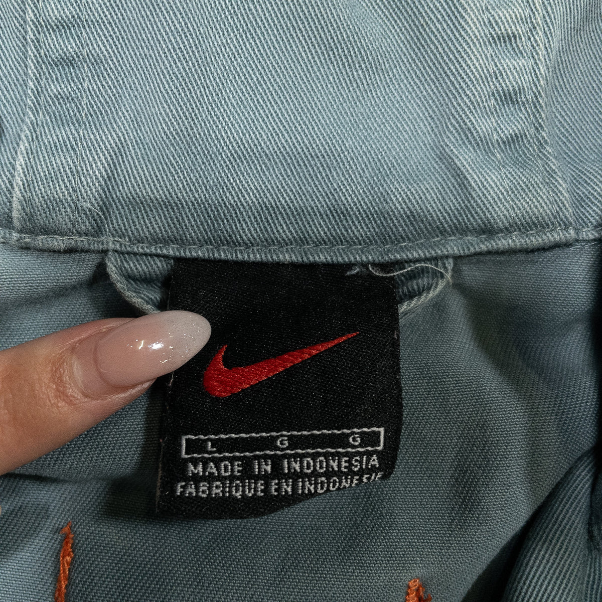 [メンズL] 90〜00年代 Nike/ナイキ ハーフジップ フーデッド アノラック