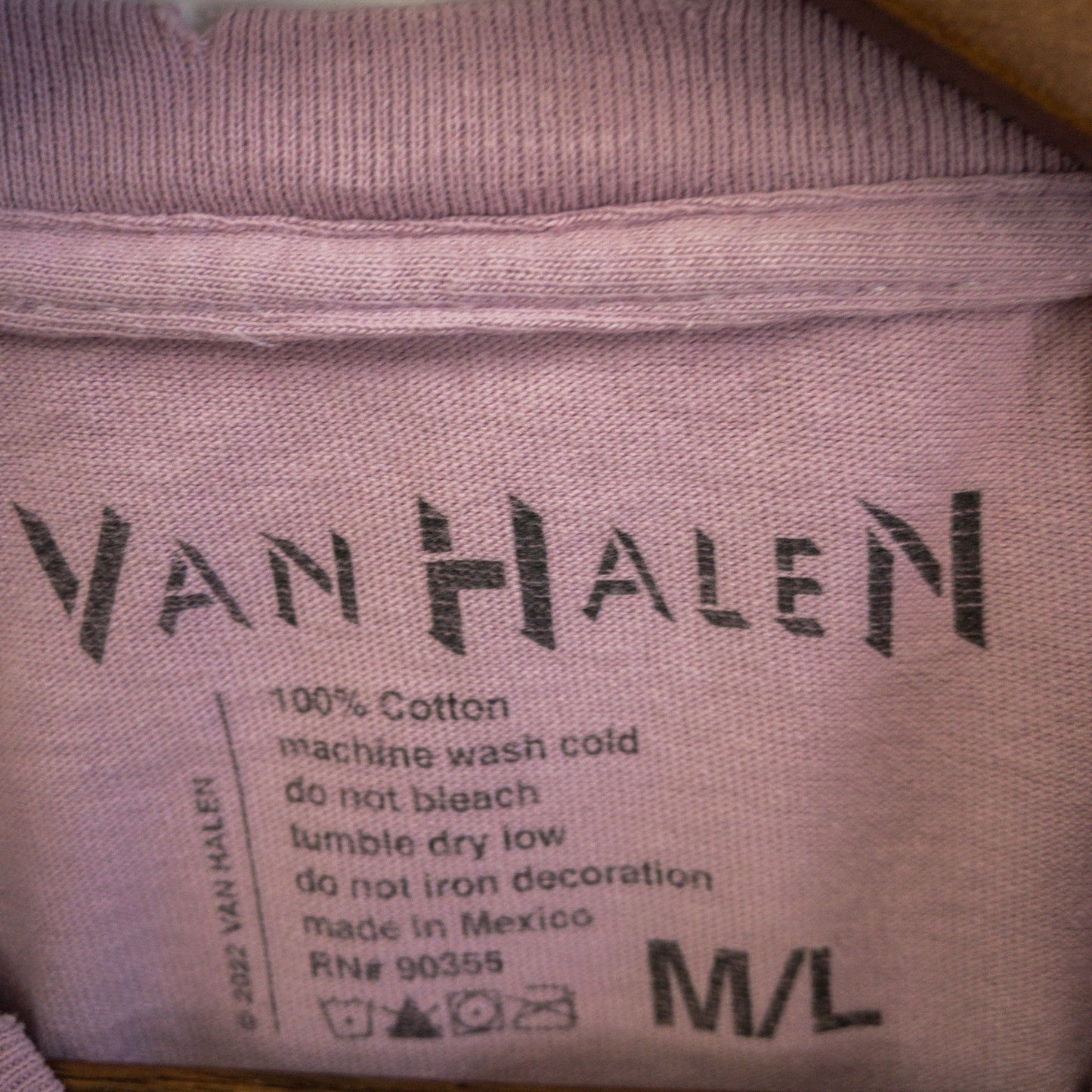 Van Halen バンド Tシャツ M ピンク バンドプリント Van Halen/ヴァン・ヘイレン