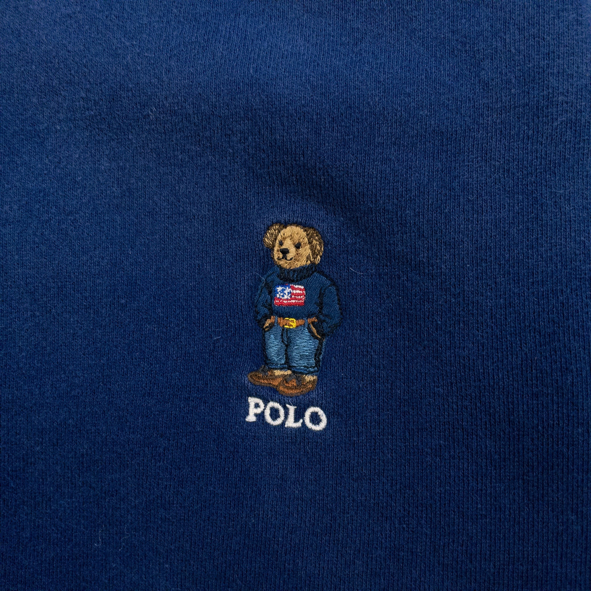 [メンズM] 00年代 Polo Ralph Lauren/ポロラルフローレン パーカー ポロベア フルジップ