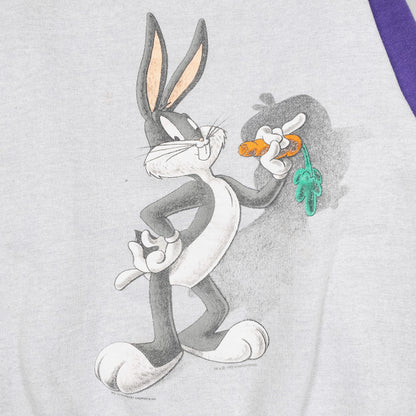 [メンズM] 90〜00年代 ULTIMATE SPORTS スウェット トレーナー バッグスバニー LOONEY TUNES 切替