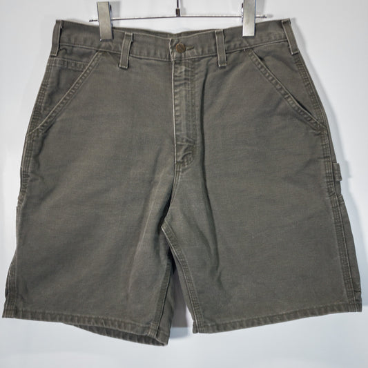 ワークショーツ W32 ダック地 カーキ Carhartt/カーハート