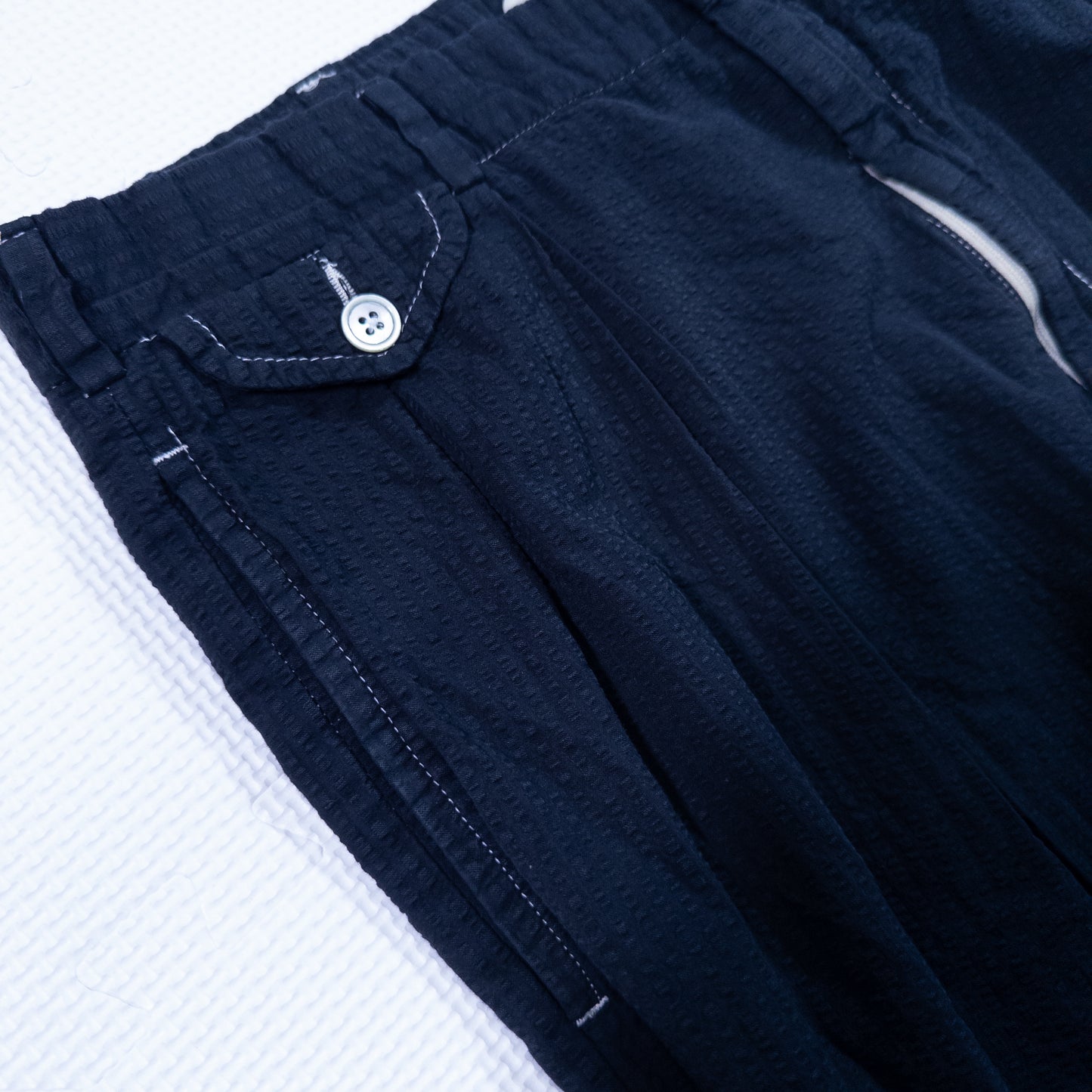 [メンズW34] 90年代 Polo by Ralph Lauren/ポロバイラルフローレン スラックス シアサッカー 黒染め