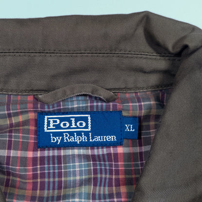 [メンズXL] 90〜00年代 Polo by Ralph Lauren/ポロバイラルフローレン スイングトップ 裏地チェック スポーツジャケット