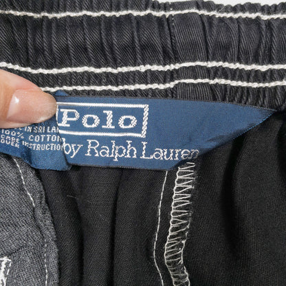 [メンズW31] 90年代 Polo by Ralph Lauren/ポロバイラルフローレン ショートパンツ イージーショートパンツ 黒染め