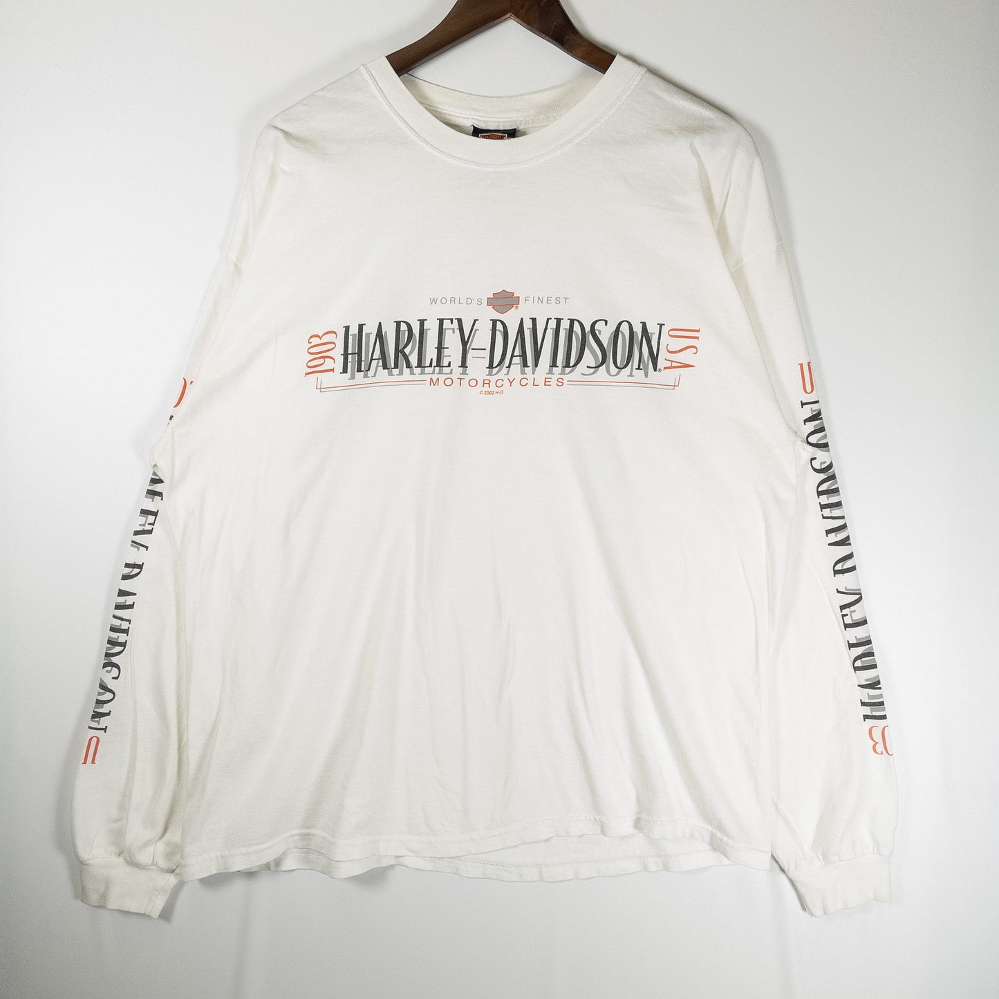 [メンズXL] 00年代 Harley-Davidson/ハーレーダビッドソン 長袖Tシャツ ロンT USA製