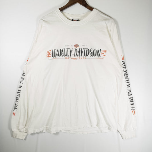 [メンズXL] 00年代 Harley-Davidson/ハーレーダビッドソン 長袖Tシャツ ロンT USA製