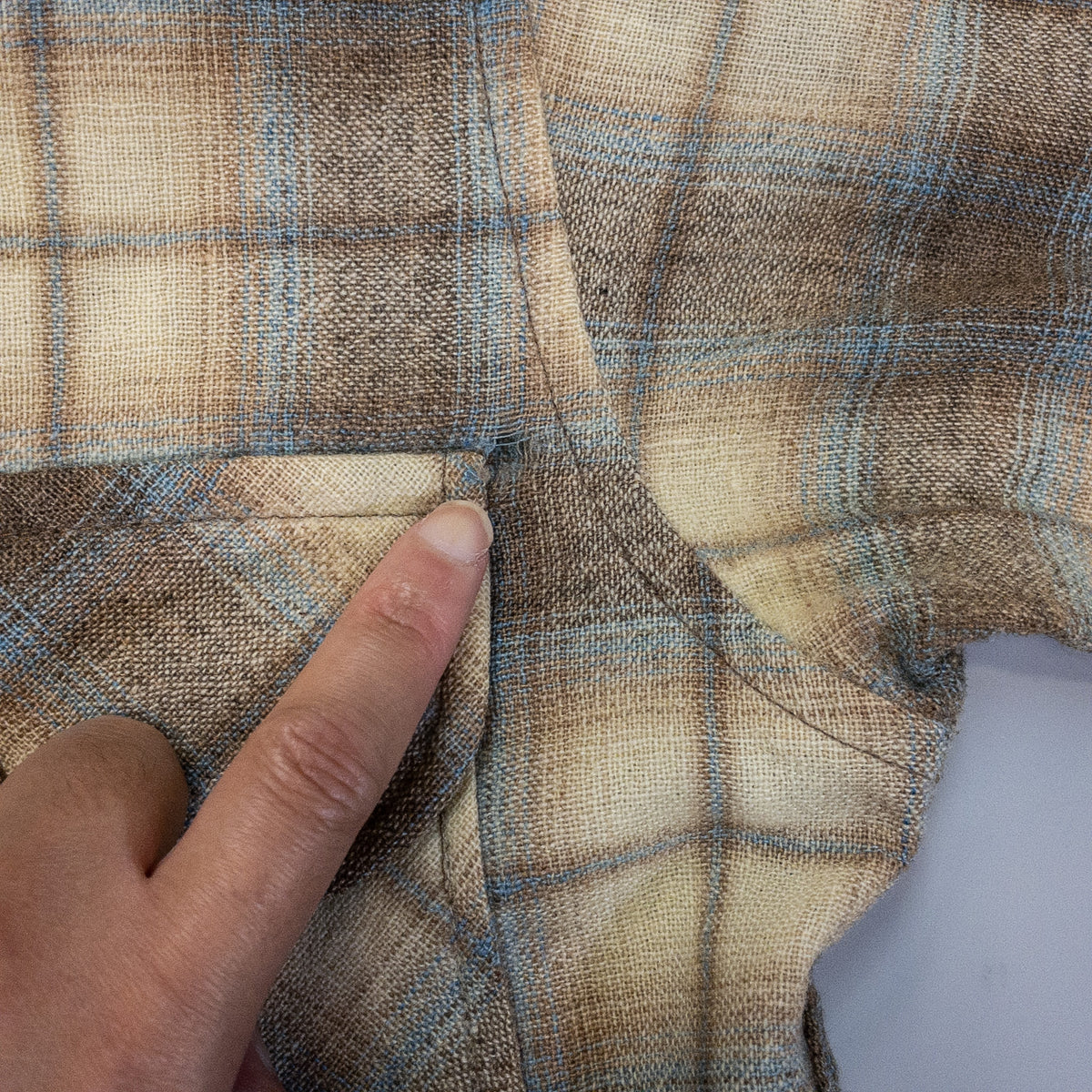 [メンズS] 70〜80年代 PENDLETON/ペンドルトン 長袖シャツ オンブレチェック ウールシャツ
