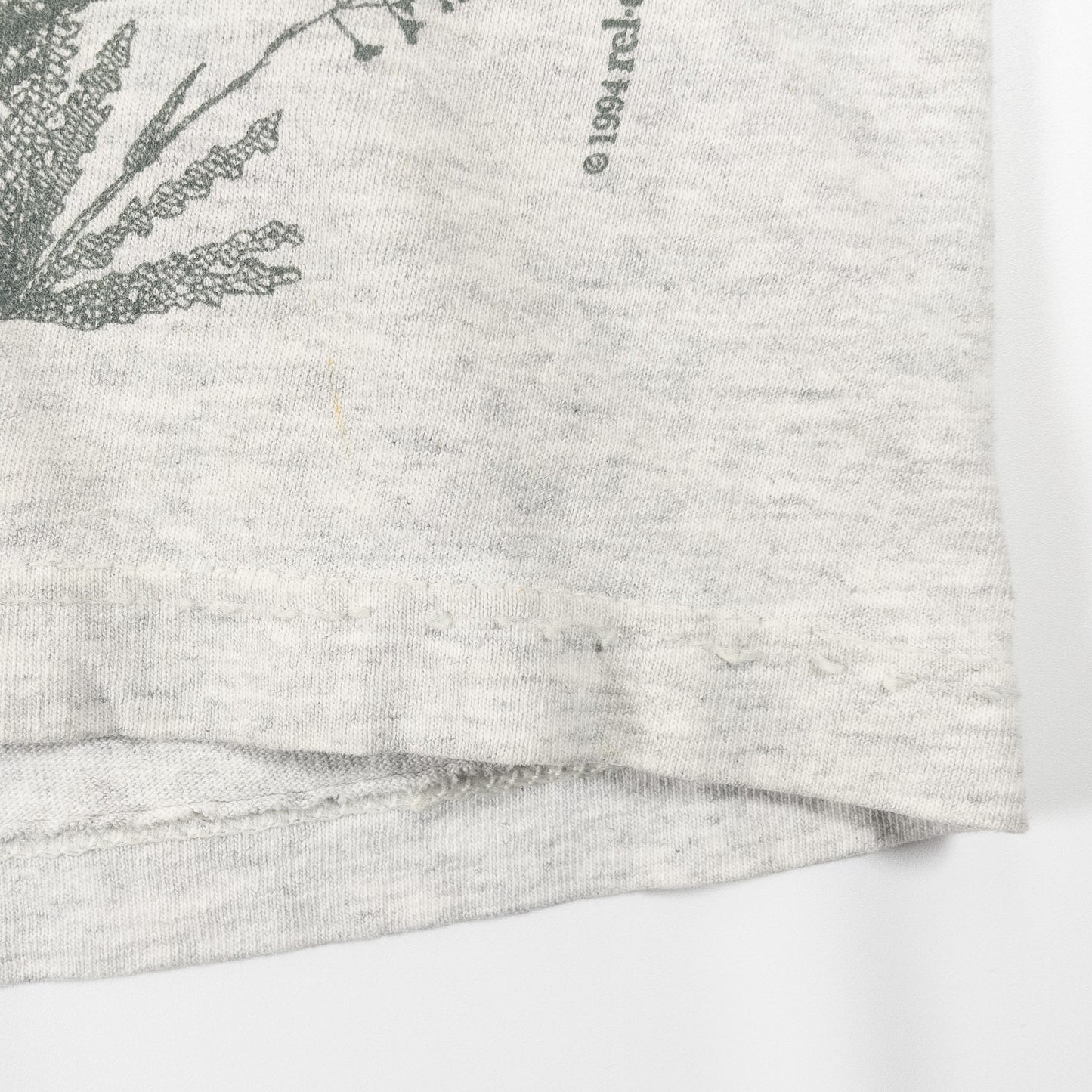 [メンズL] 90年代 rel-e-vant products Tシャツ ボタニカル 総柄 アートT