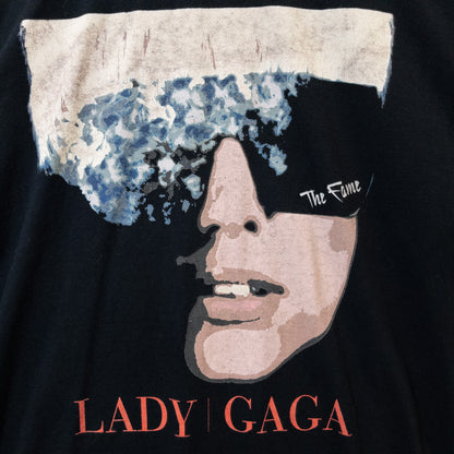 Lady Gaga レディー・ガガ Tシャツ L ブラック プリント GILDAN/ギルダン