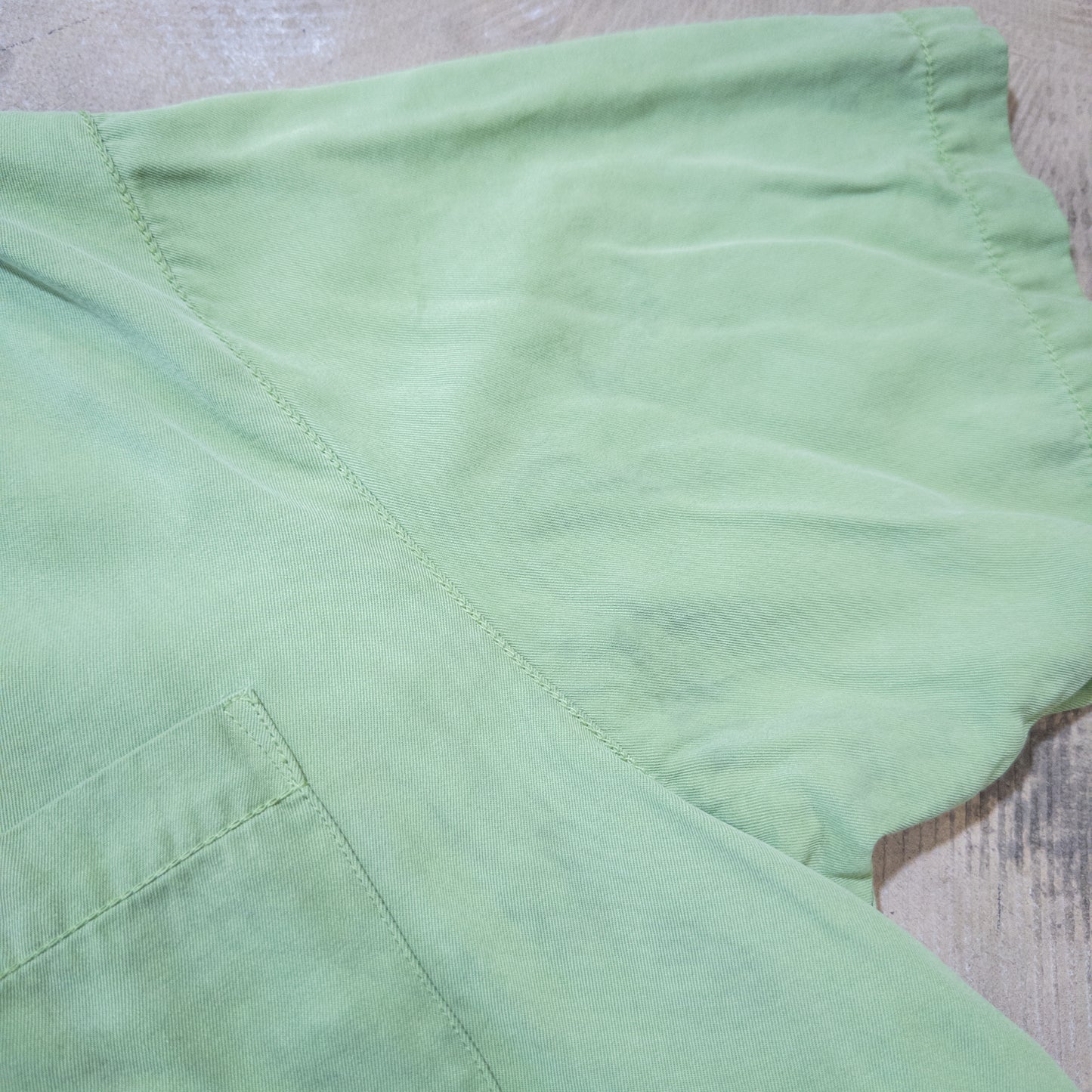 [メンズL] 90〜00年代 Tommy Bahama/トミーバハマ 半袖シャツ 無地 シルク 開襟