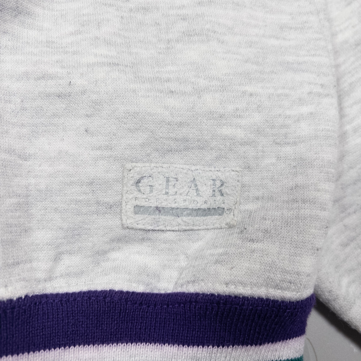 [メンズL] 90〜00年代 GEAR FOR SPORTS/ギアフォースポーツ パーカー ヘンリーネック ワッフル裏地 リブライン