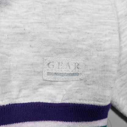 [メンズL] 90〜00年代 GEAR FOR SPORTS/ギアフォースポーツ パーカー ヘンリーネック ワッフル裏地 リブライン