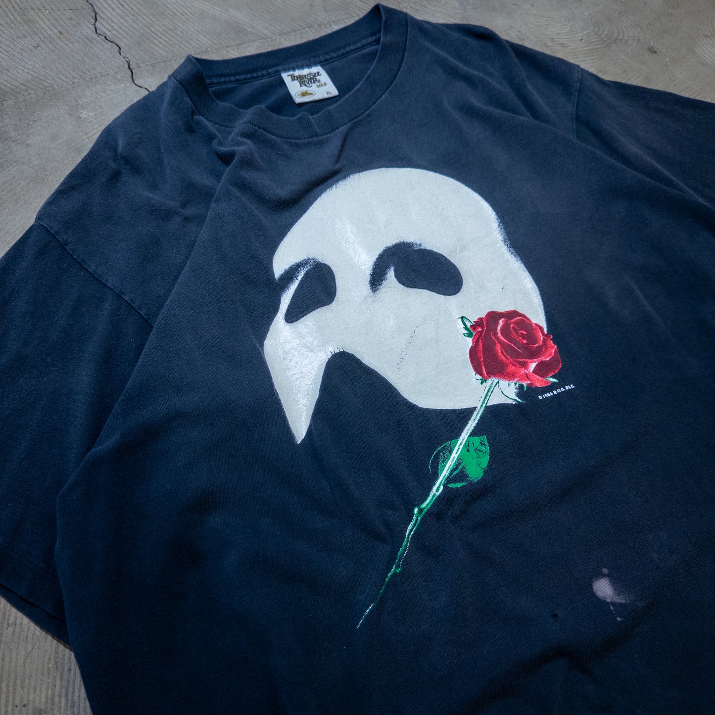 [メンズXL] 80年代 Tennessee River Gold Tシャツ THE PHANTOM OF THE OPERA オペラ座の怪人 @1986