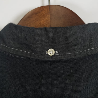 [メンズL] 00年代 Polo by Ralph Lauren/ポロバイラルフローレン 半袖シャツ 総柄 髑髏 黒染め