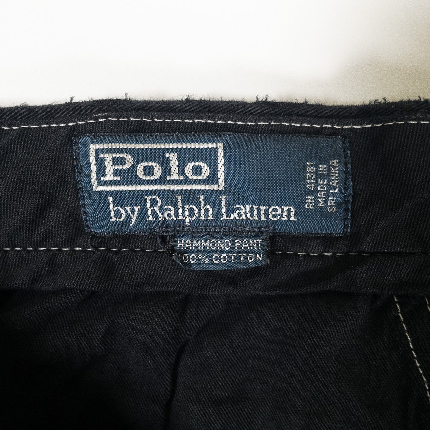 [メンズW30] 90〜00年代 Polo by Ralph Lauren/ポロバイラルフローレン チノパン HAMMOND PANT 黒染め