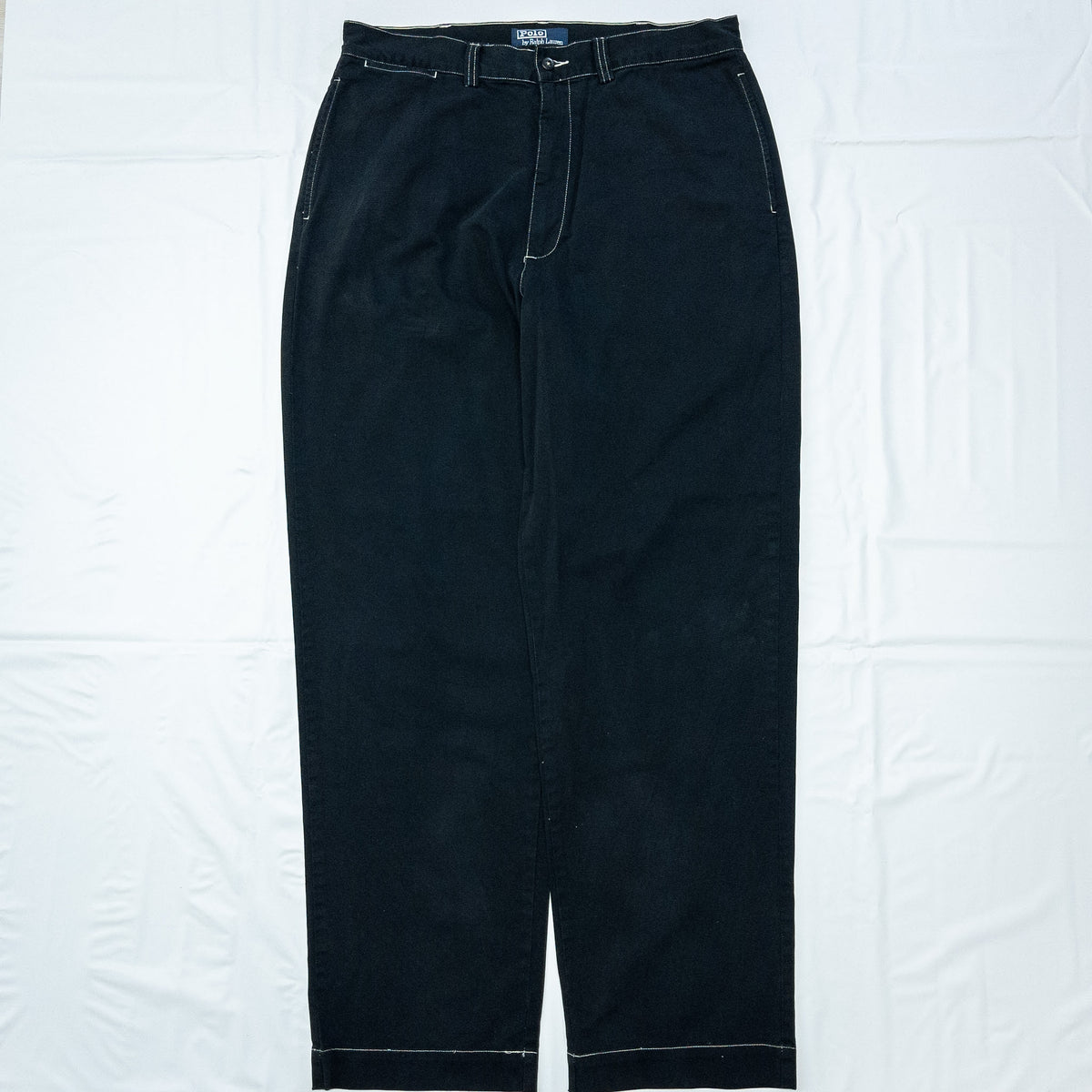 [メンズW35] 90〜00年代 Polo by Ralph Lauren/ポロバイラルフローレン チノパン 黒染め