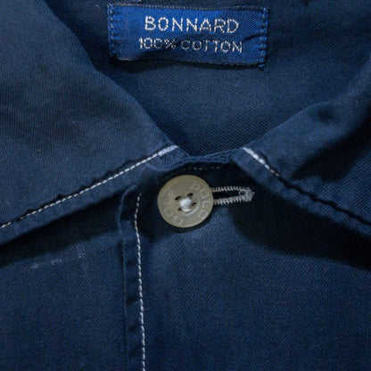 [メンズM] 00年代 POLO GOLF RALPH LAUREN/ポロゴルフラルフローレン ワイシャツ BONNARD 黒染め