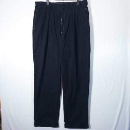 [メンズW34] 90〜00年代 Polo Ralph Lauren/ポロラルフローレン スラックス シアサッカー 黒染め