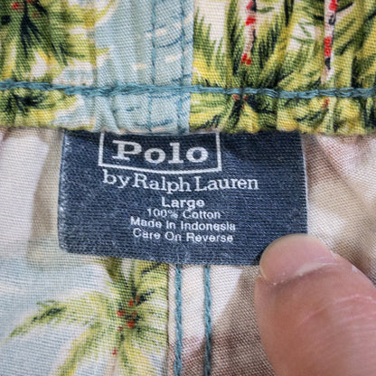 [メンズW34] 90年代 Polo by Ralph Lauren/ポロバイラルフローレン イージーパンツ ハワイアン イージーパンツ