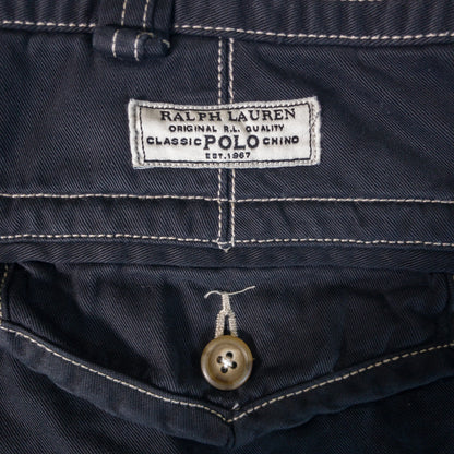 [メンズW33] 00年代 Polo Ralph Lauren/ポロラルフローレン ショートパンツ カーゴショーツ 黒染め