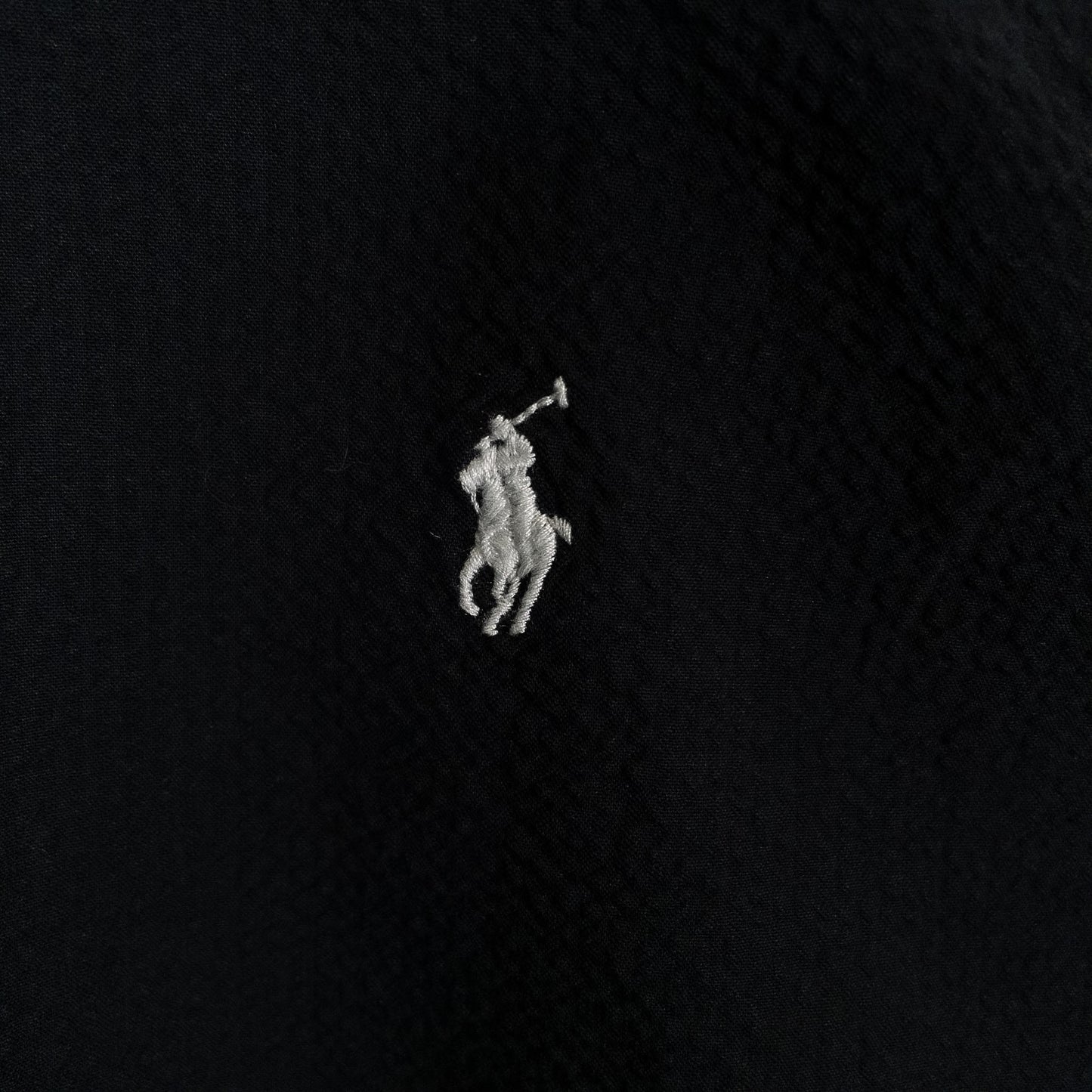 [メンズXL] 00年代 Polo Ralph Lauren/ポロラルフローレン 半袖シャツ 黒染め