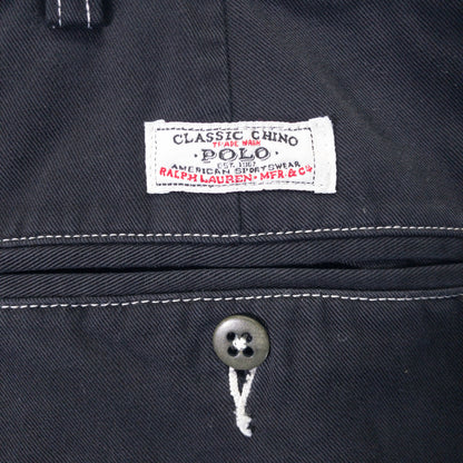 [メンズW35] 90〜00年代 Polo by Ralph Lauren/ポロバイラルフローレン チノパン HAMMOND PANT 黒染め
