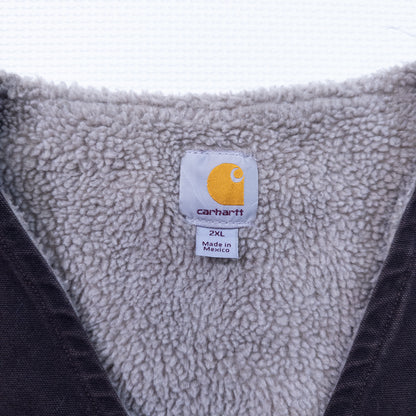 [メンズ3XL] 90〜00年代 Carhartt/カーハート ベスト ダックベスト 裏ボア