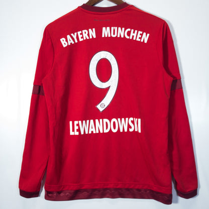 FC Bayern München バイエルン・ミュンヘン サッカーユニフォーム レヴァンドフスキ S レッド ロゴ刺繍 adidas/アディダス
