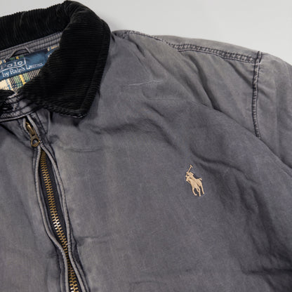 [メンズXXL] 90〜00年代 Polo by Ralph Lauren/ポロバイラルフローレン スイングトップ 襟コーデュロイ スポーツジャケット