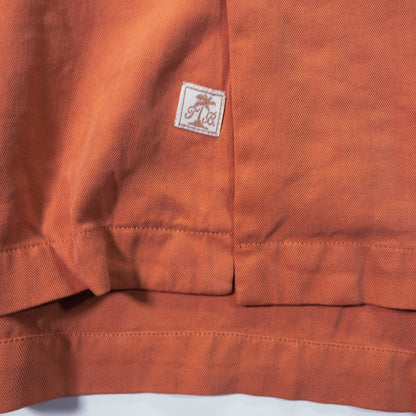 半袖シャツ XL 開襟 オレンジ 刺繍バックロゴ Tommy Bahama トミーバハマ