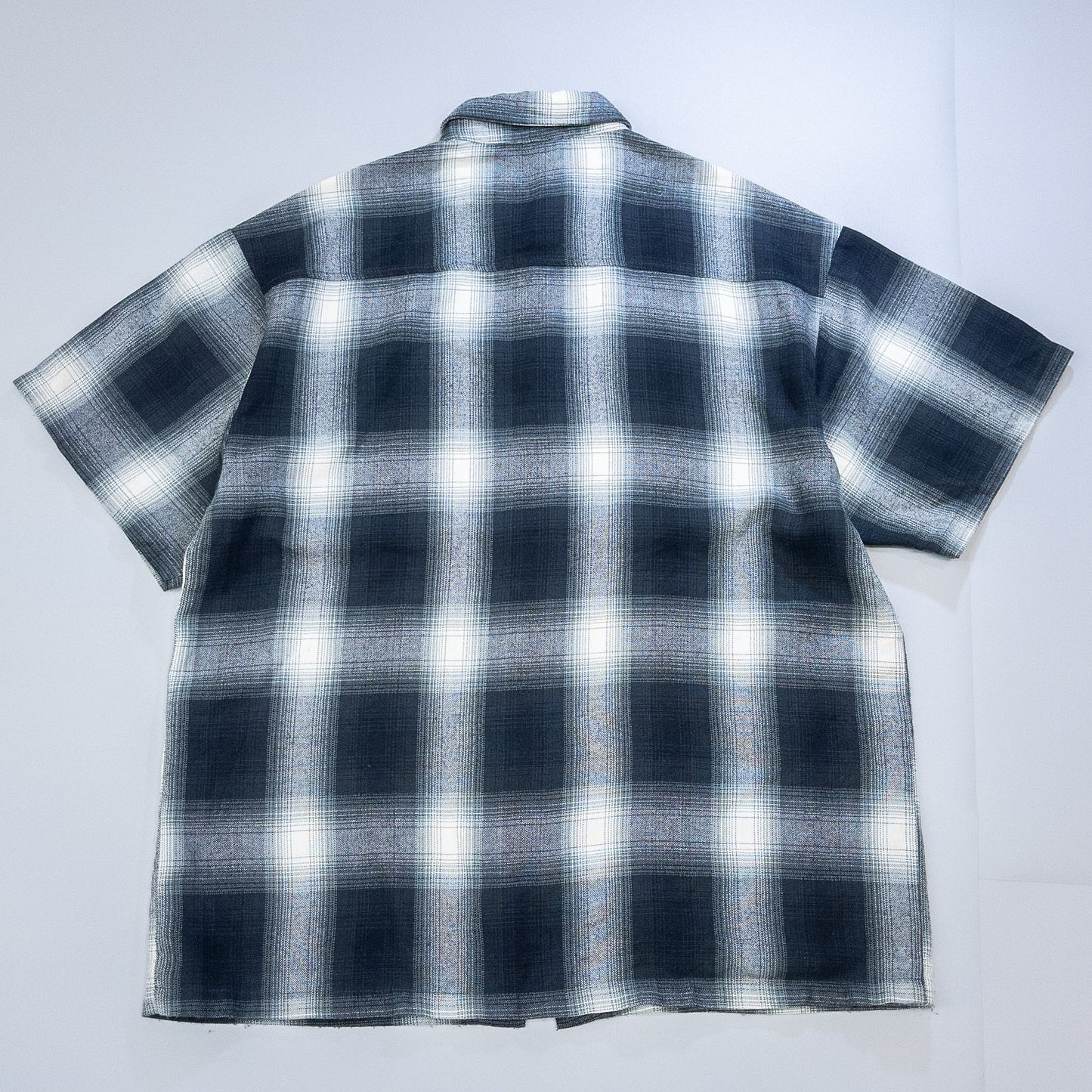 [メンズXL] 90〜00年代 CALTOP/キャルトップ 半袖シャツ オンブレチェックシャツ USA製