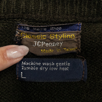 [メンズXL] 70〜80年代 JCPenney/ジェーシーペニー ニット セーター Vネック