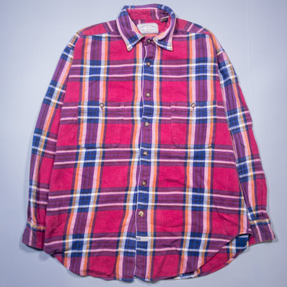 [メンズL] 90〜00年代 AMERICAN EAGLE/アメリカンイーグル ネルシャツ