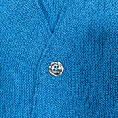 [メンズXL] 80〜90年代 THE FOX COLLECTION/ザフォックスコレクション カーディガン アクリルニット ワンポイント