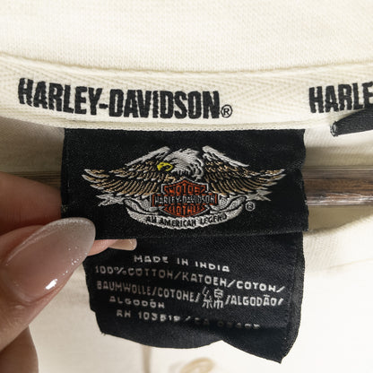 [メンズXL] 90〜00年代 Harley-Davidson/ハーレーダビッドソン 長袖Tシャツ ロンT ヘンリーネック