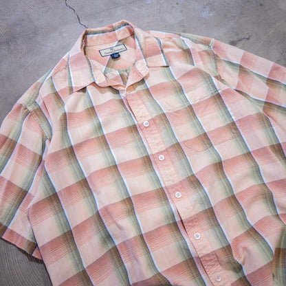 [メンズXXL] Tommy Bahama/トミーバハマ 半袖シャツ チェック 開襟