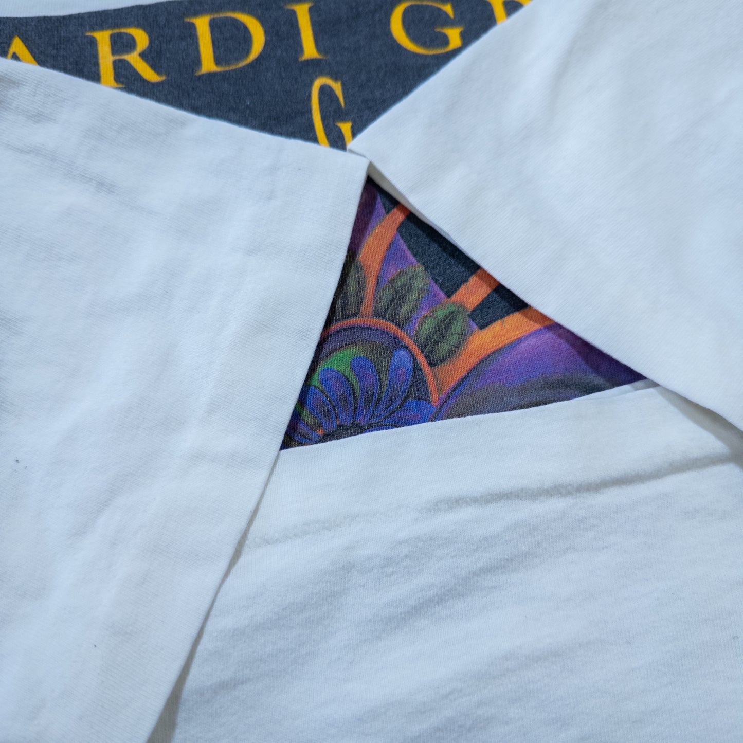 [メンズM] 80年代 Tシャツ アートTシャツ Andrea Mistretta Mardi Gras Magic グラフィック
