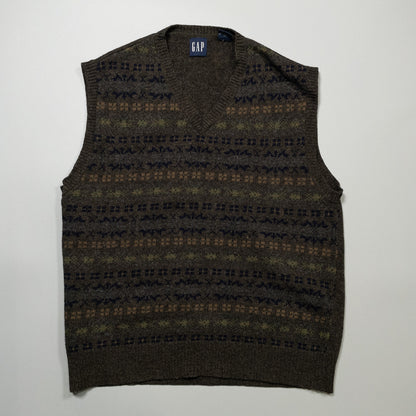 [メンズM] 90年代 GAP/ギャップ ニット セーター オールドギャップ ベスト