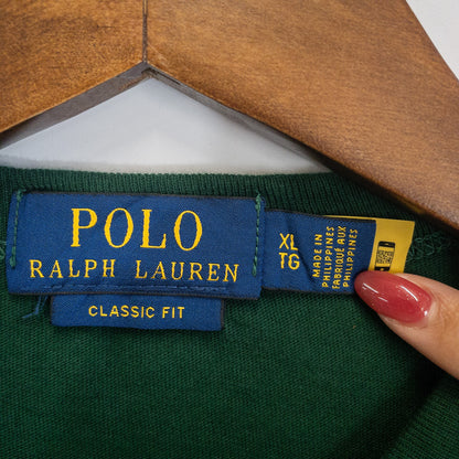 [メンズXL] 00年代 Polo Ralph Lauren/ポロラルフローレン Tシャツ ロゴ 袖プリント