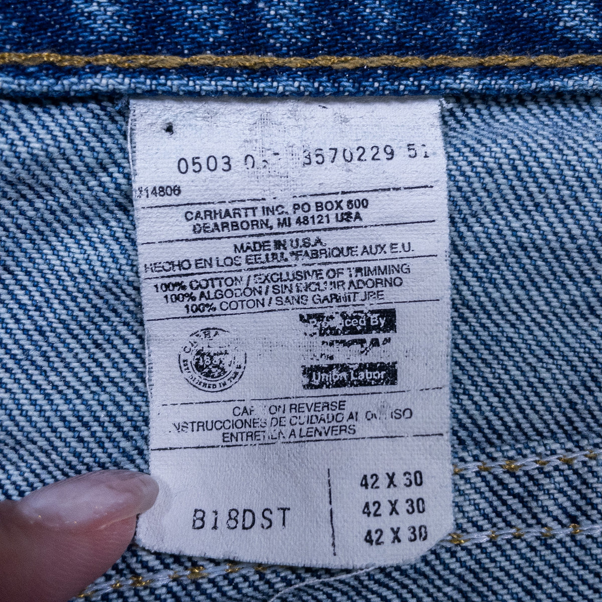 [メンズW39] 00年代 Carhartt/カーハート デニム ジーンズ USA製