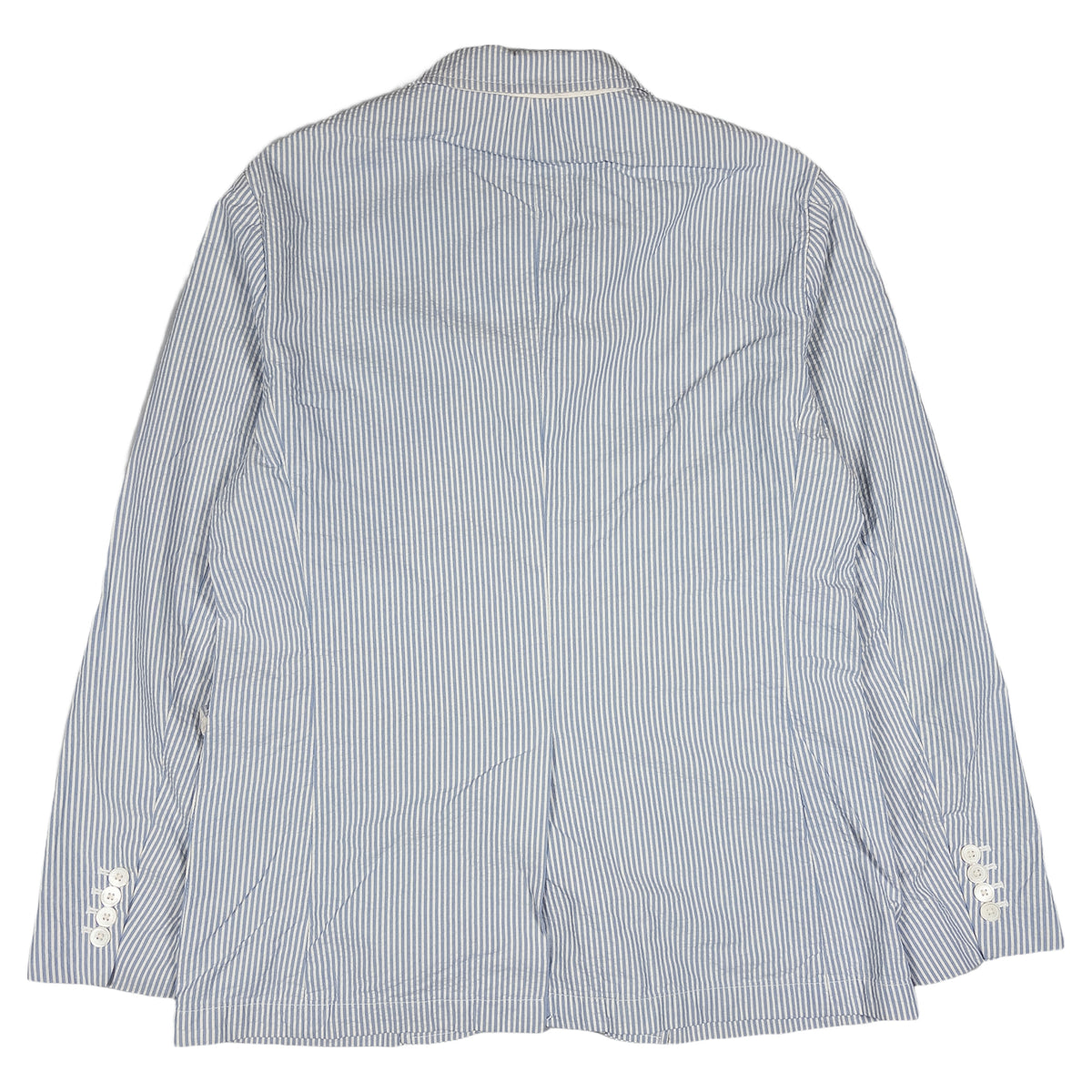 [メンズM] 90〜00年代 Polo by Ralph Lauren/ポロバイラルフローレン テーラードジャケット シアサッカー ストライプ 3つボタン