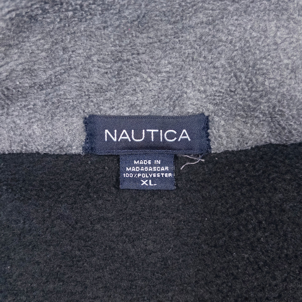 [メンズXXL] 00年代 Nautica/ノーティカ フリースジャケット ハーフジップ ワンポイント