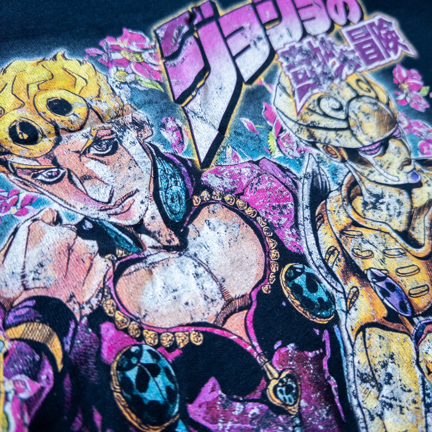 [メンズM] 00年代 GILDAN/ギルダン Tシャツ アニメT ジョジョの奇妙な冒険 キャラＴ