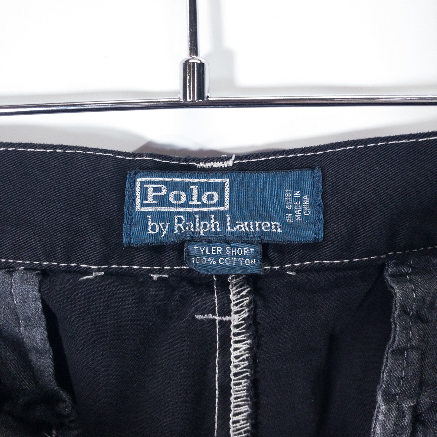 [メンズW33] 90〜00年代 Polo by Ralph Lauren/ポロバイラルフローレン ショートパンツ TYLER SHORT 黒染め