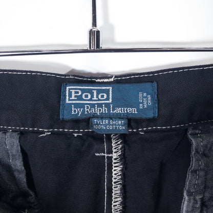 [メンズW33] 90〜00年代 Polo by Ralph Lauren/ポロバイラルフローレン ショートパンツ TYLER SHORT 黒染め