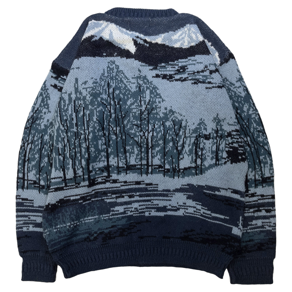 [メンズXXL] 90〜00年代 J.B.BUCK Casuals ニット セーター 総柄 ヘンリーネック