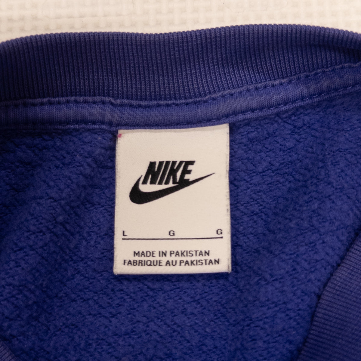 [メンズXXL] 00年代 Nike/ナイキ スウェット トレーナー センターロゴ 短丈 ワイドスウェット