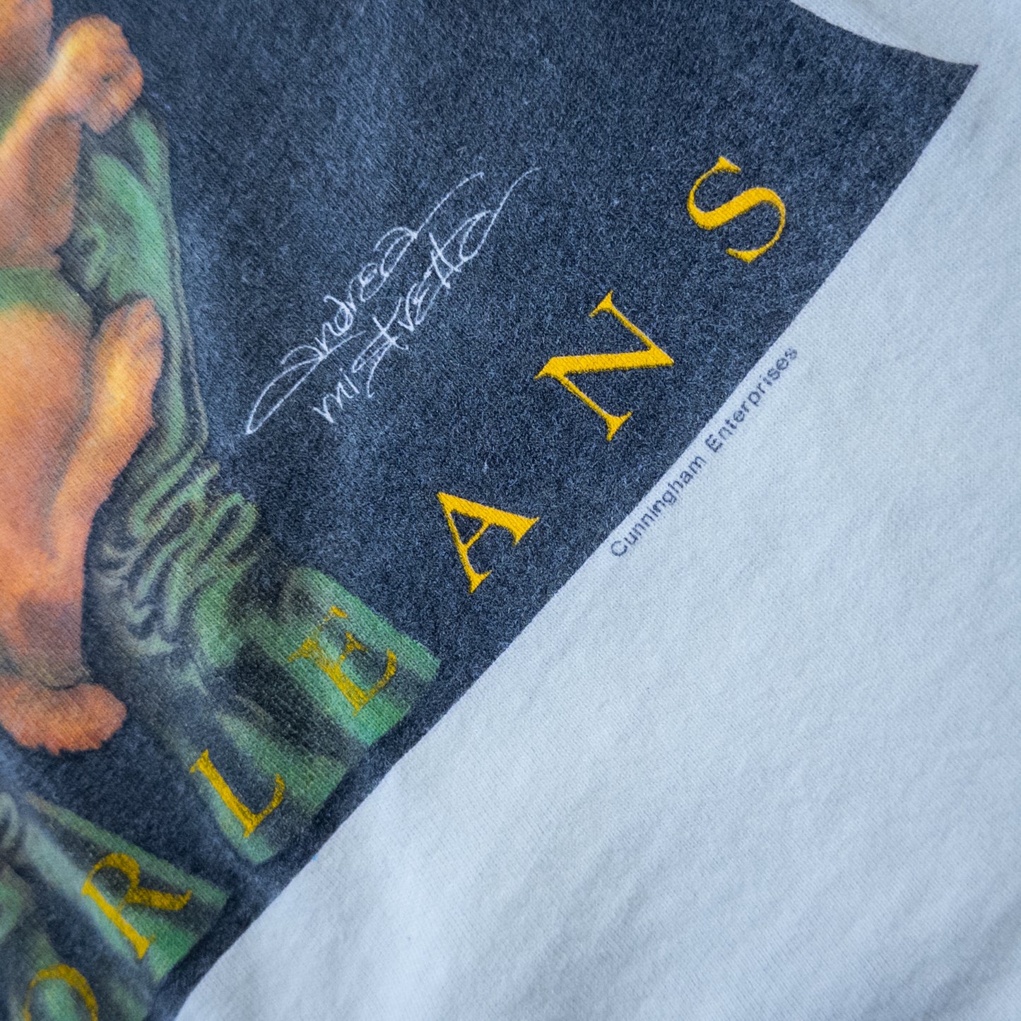 [メンズM] 80年代 Tシャツ アートTシャツ Andrea Mistretta Mardi Gras Magic グラフィック